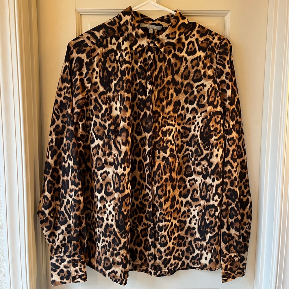 Leopard Print Long Sleeve Shirt